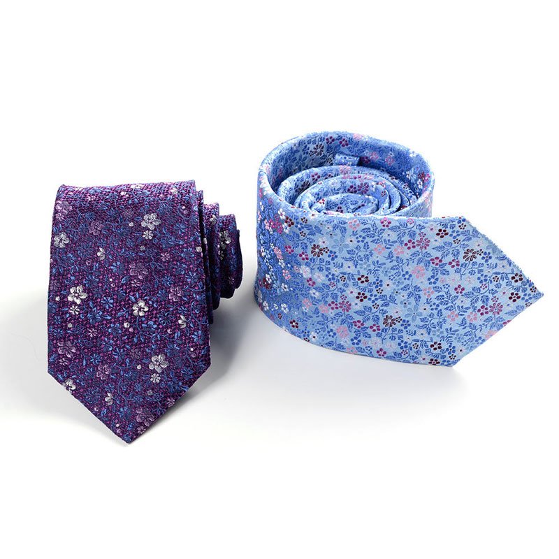 Chinese Manufacturer Wholesale Floral Printed necktie 100% Handmade High Quality Fashion Color Luxury Silk Woven tie for men