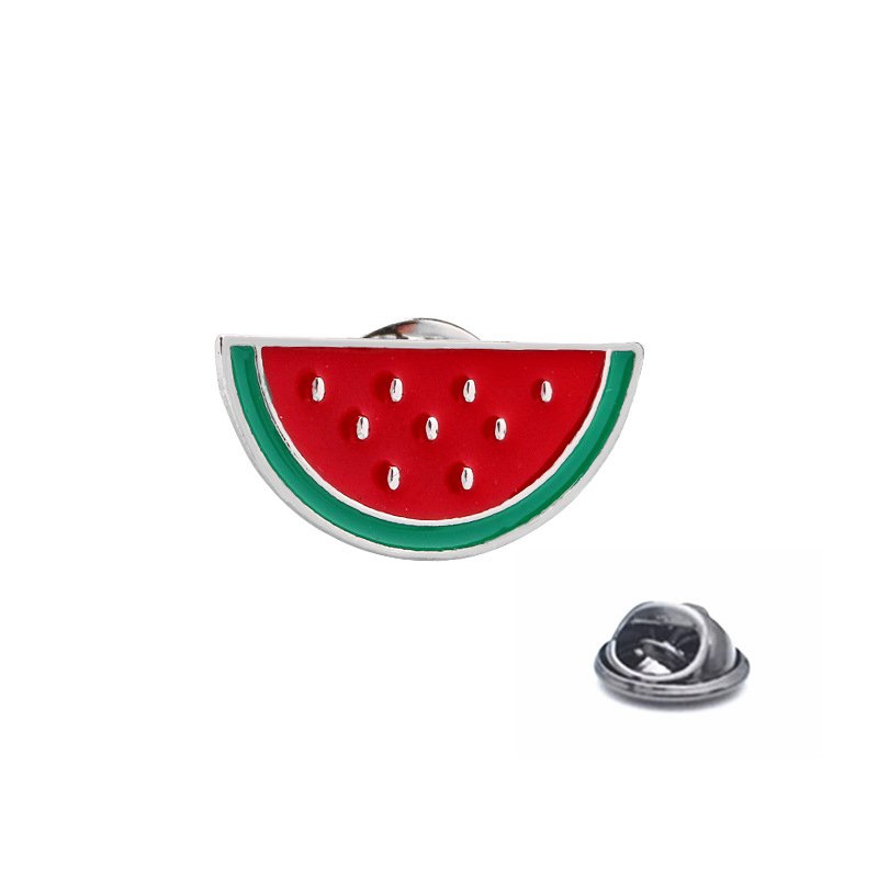 custom Watermelon Lapel enamel pin Support Palestine Watermelon Charm Brooch Pin Badge Brooches Lapel Pin accessories