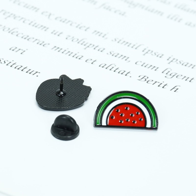 custom Watermelon Lapel enamel pin Support Palestine Watermelon Charm Brooch Pin Badge Brooches Lapel Pin accessories