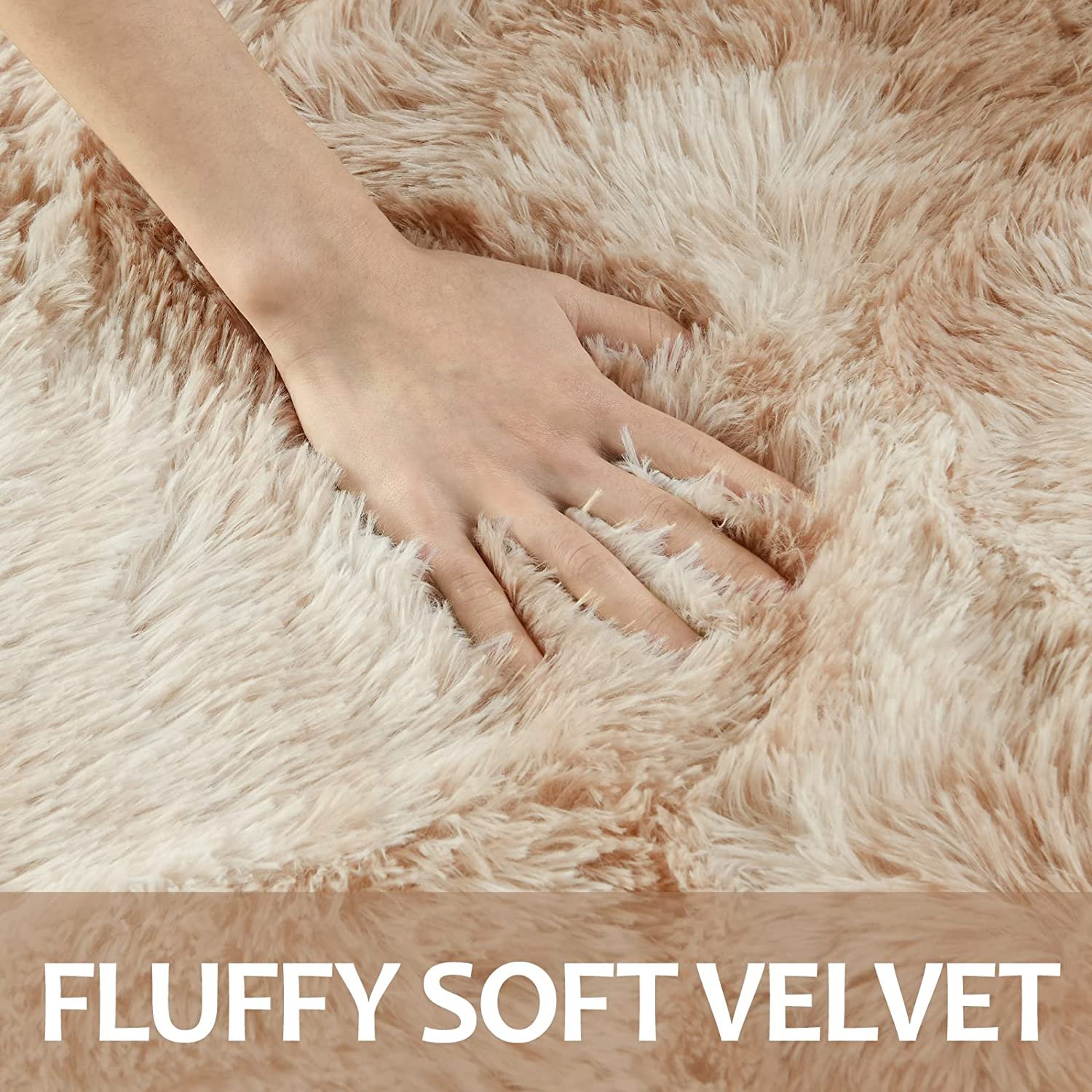Super Large Area Rugs for Living Room Tie-Dyed Blush Shaggy Rug Fluffy Throw Carpets Ultra Soft Plush Modern Indoor Fuzzy Rugs