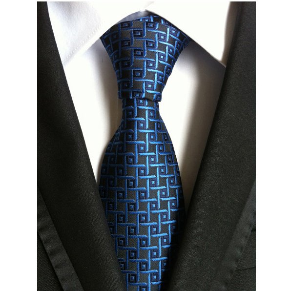 2024 Hot selling fashion 8cm pattern striped check polyester neckties for men business neck tie men suit accessories