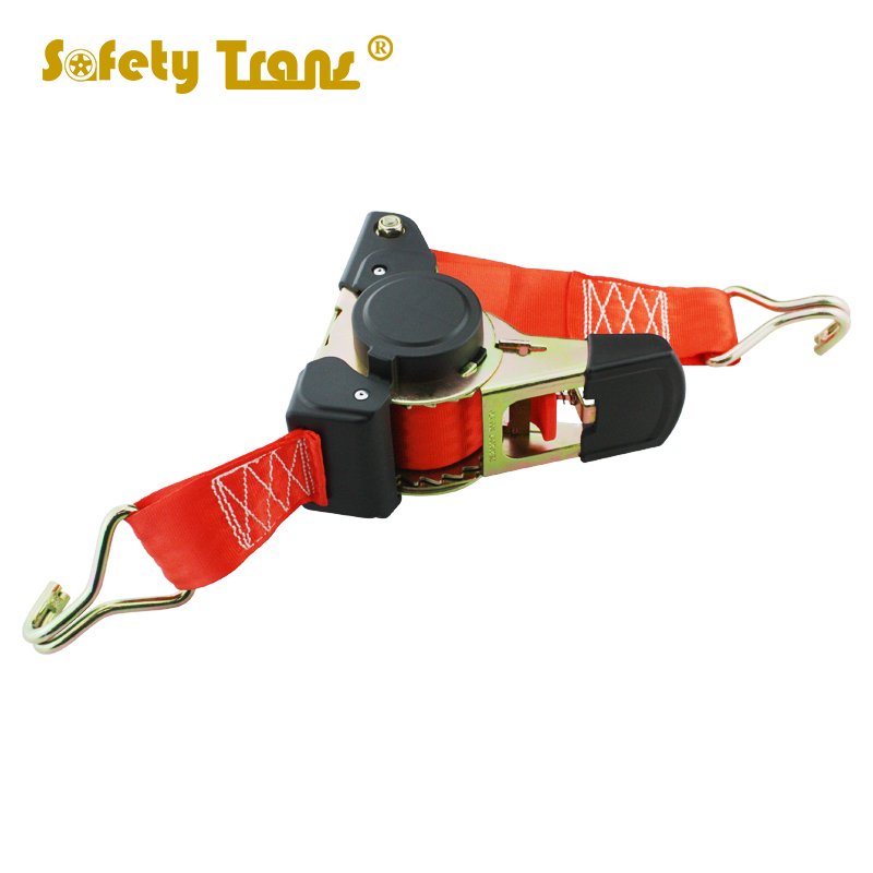 HIGH QUALITY JIULONG China Manufacturer Black Flat Strap Green Aluminuin Handle Ratchet With No Hook Tie Down