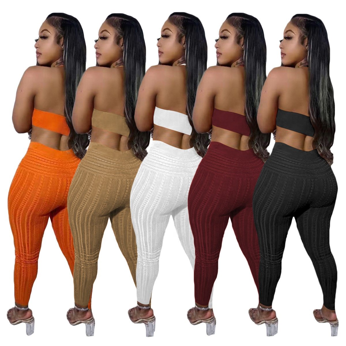 womens luxury clothing 2024 women winter set knitting cardigan and long pants 3 piece set