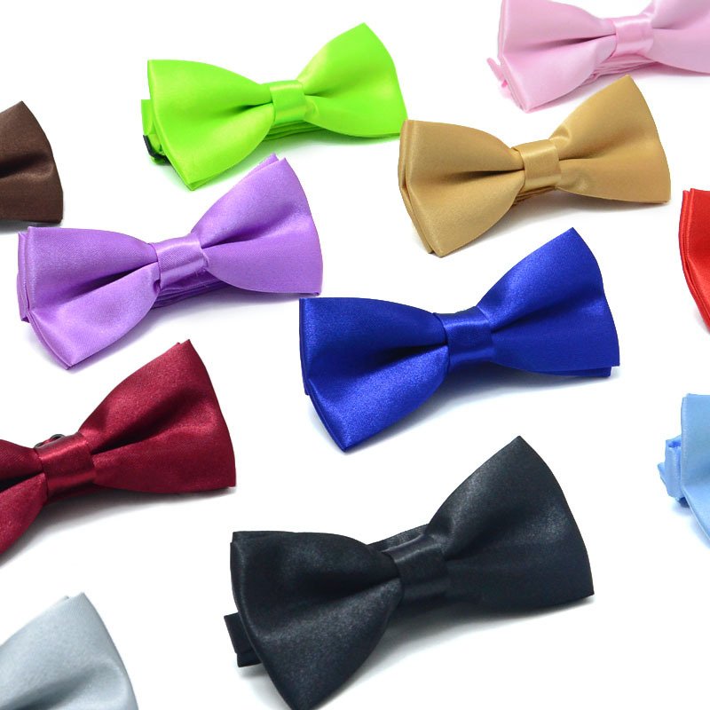 Solid Color Kids Bowtie Classic Children Bowties Wedding Accessories Gift Bow Tie Wholesale Bowknot Butterfly For Boys Girls