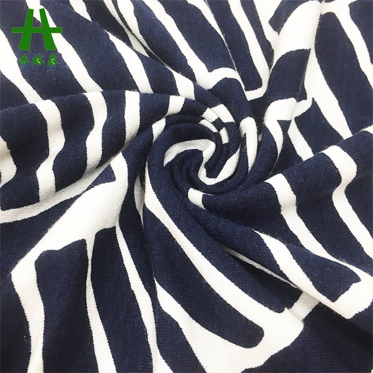 Knitted Single Jersey 96% Viscose 4% Spandex Open End OE Spun Rayon Elastane Print Fabric for Girl Dress