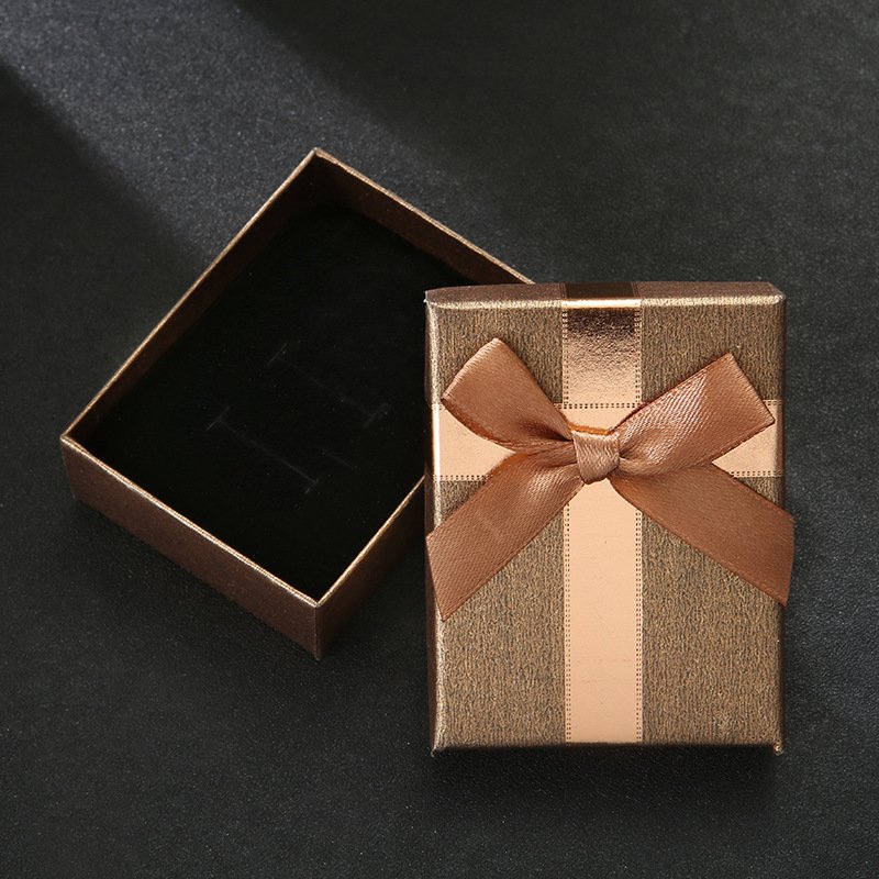 Jewelry Accessories Jewelry box Brooch exquisite gift box cufflinks go quantity bow jewelry box