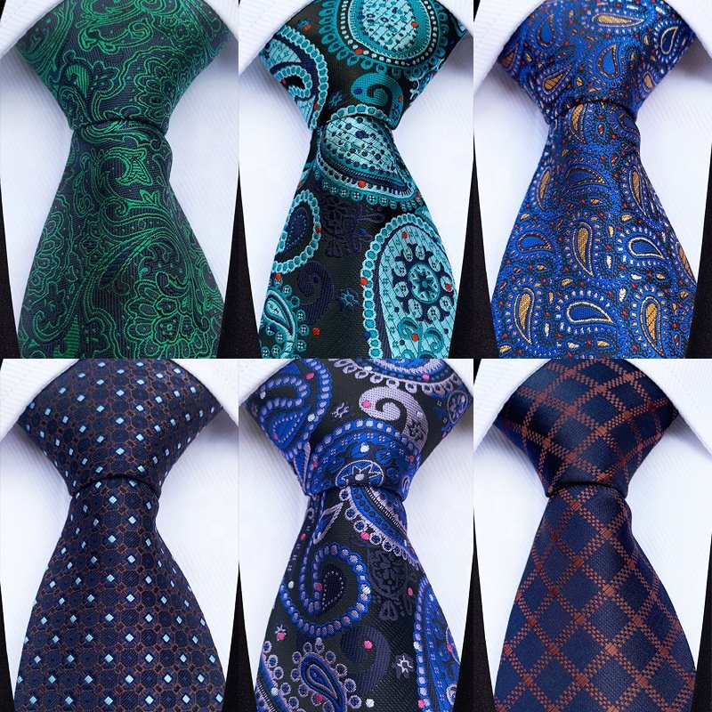 Wholesale high quality fabricas de gravatas micro cravatte microfiber paisley ties corbatas hombre neckties for men