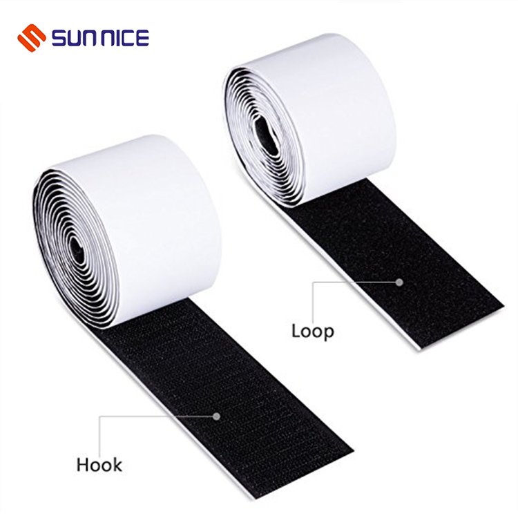 Nylon Fabric Material cable ties self adhesive hook and loop tape