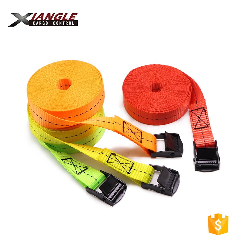 25mm 1m black e-coating cam buckle tie down straps cargo lashing belts