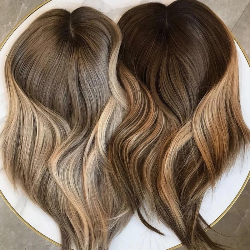 Luxury 100% European Human Hair Bright Copper ash warm blonde Silk Top Clip In Hairpiece Hand Tied 6*8 7*9 Silk Base Topper