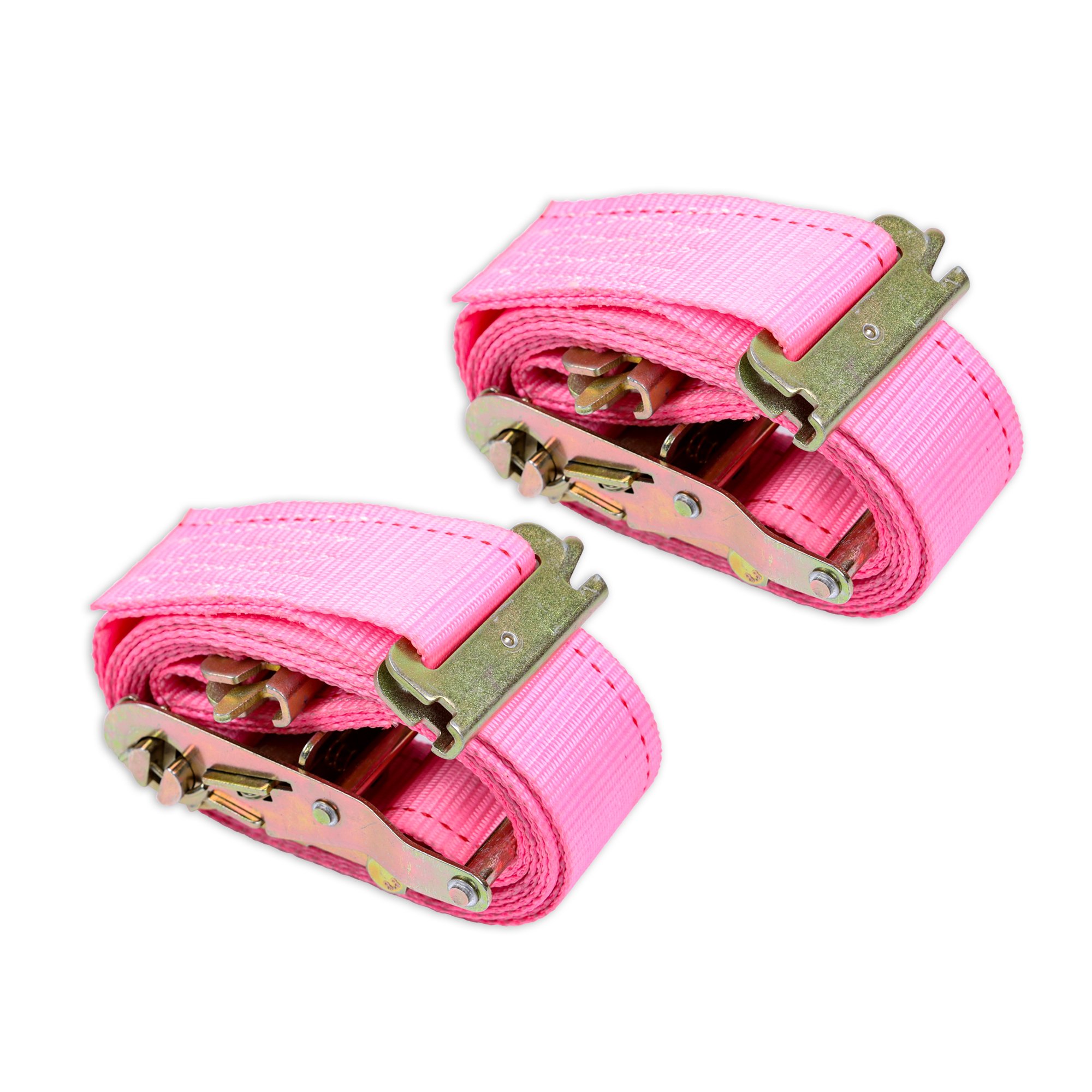 2-Inch polyester ratchet tie down logistics straps with E track in the end can be custom.