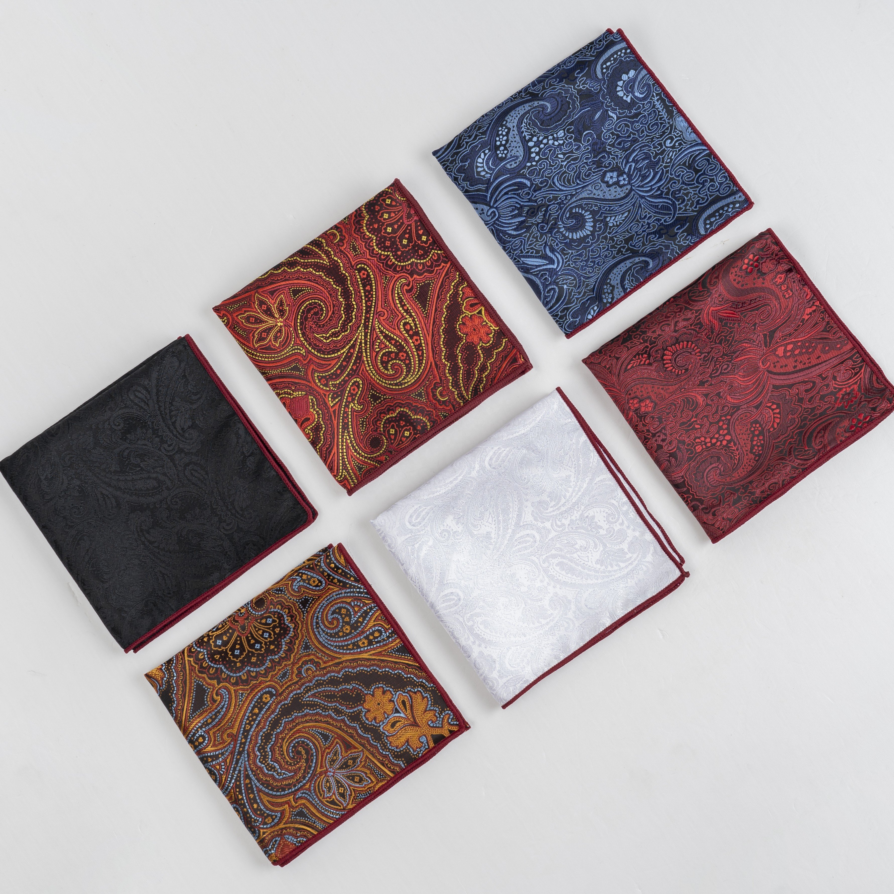 High Quality Luxury Design Other Ties & Accessories Handkerchief Screen Print Serigraphy Silk Pocket Square