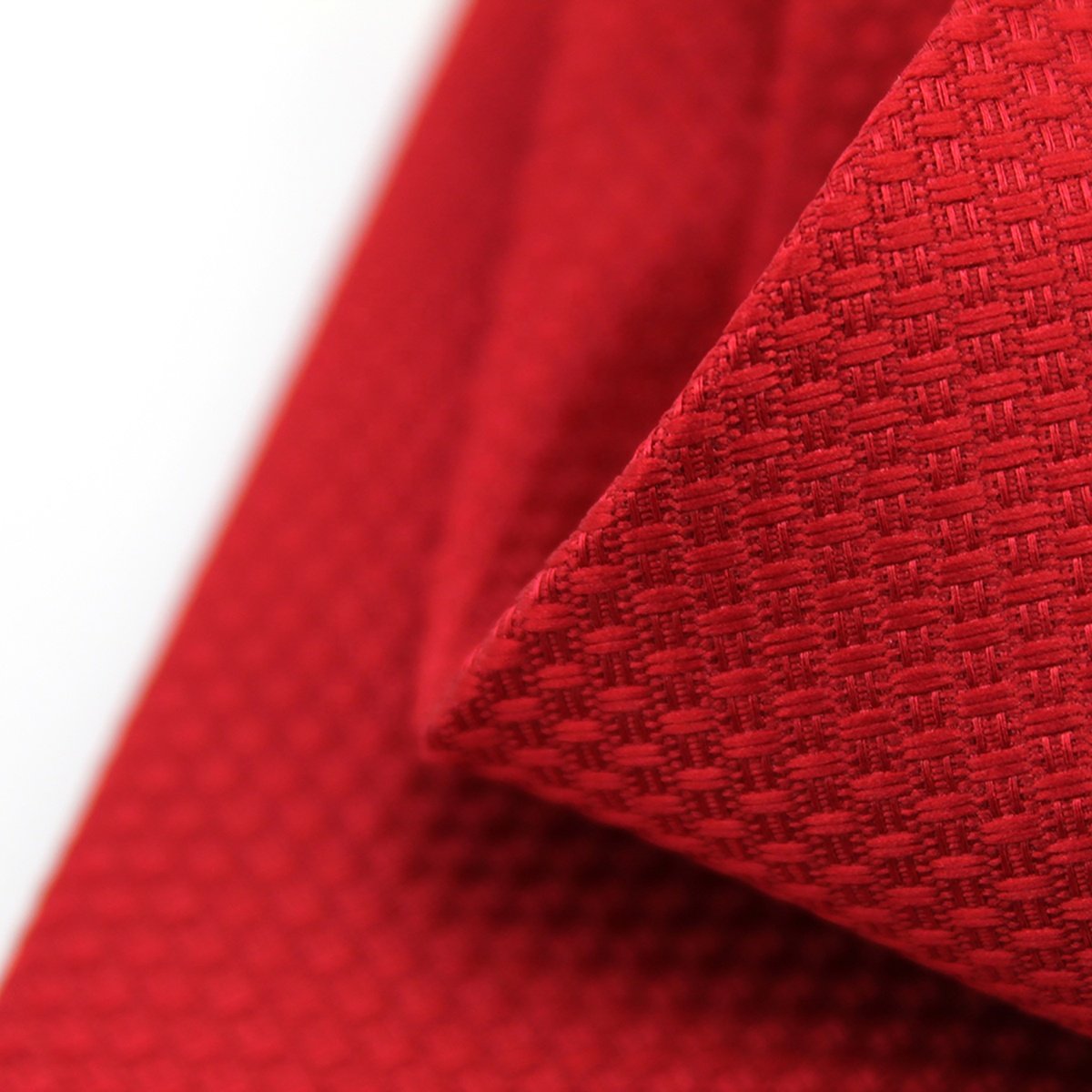 Shengzhou Necktie Factory Handmade Microfiber Polyester Custom Woven Fashion Wholesale Slim Skinny Solid Color Men's Red Tie