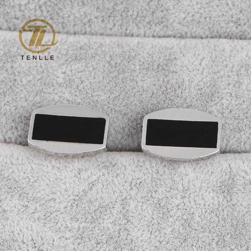Unique craft custom laser/engraved logo men cufflinks /men cuff links enamel cufflinks