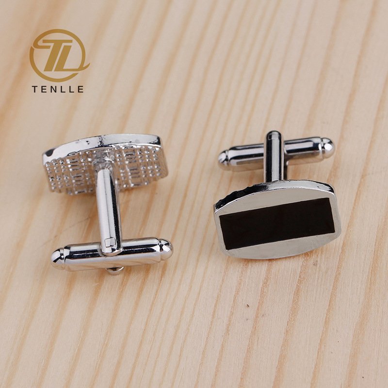 Unique craft custom laser/engraved logo men cufflinks /men cuff links enamel cufflinks
