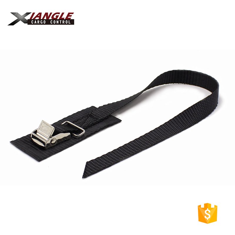 25mm 100% polyester cargo lashing strap cam buckle tie down straps with ring for transportation