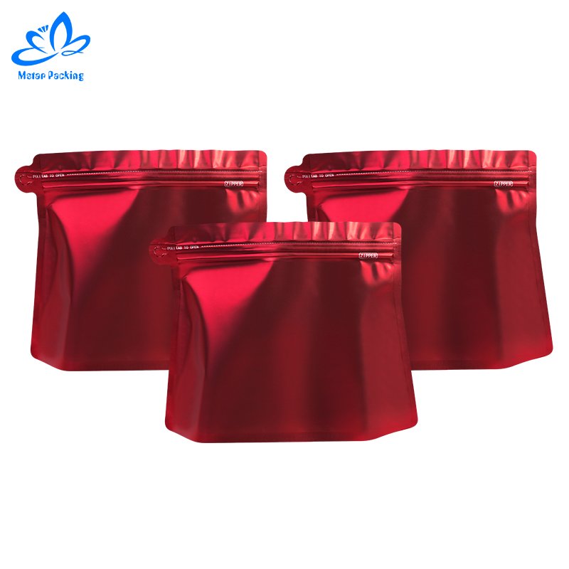 Wholesale coffee packaging bag resealable flat bottom gusset 12oz one way valve custom printed coffee bag
