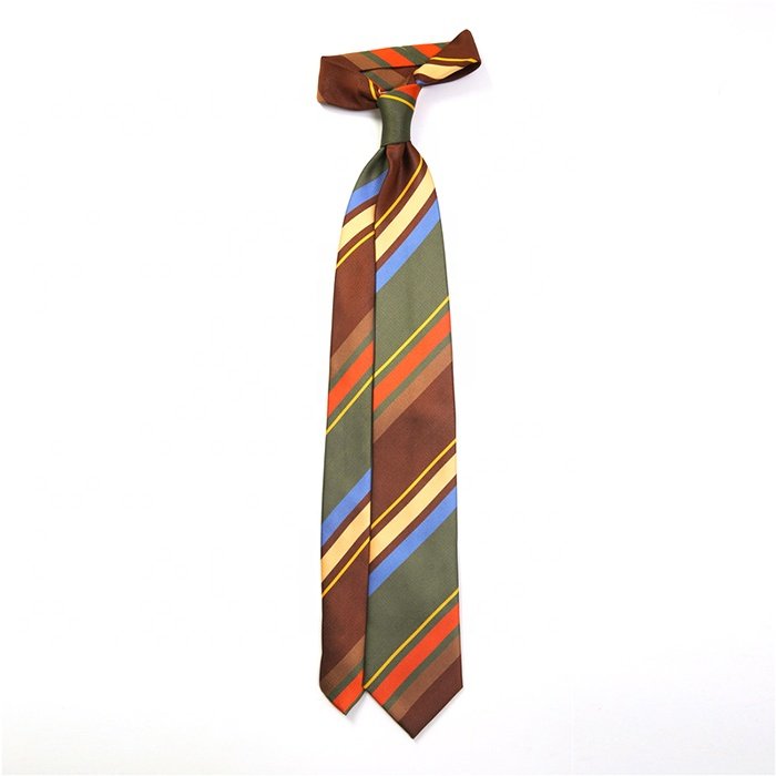 New Arrival Striped Silk Jacquard Tie Fashion Multicolor Mens Neck Tie