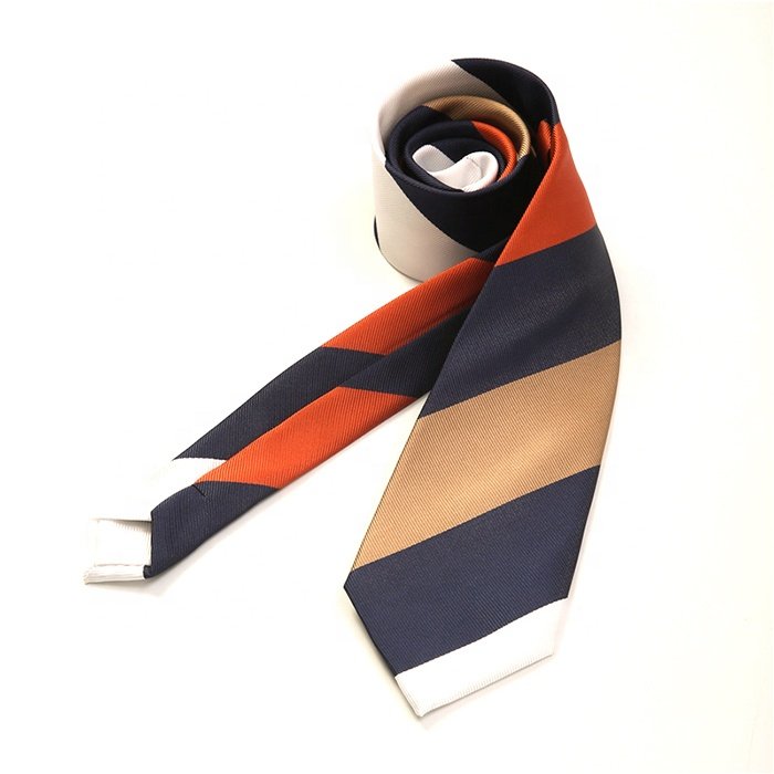 New Arrival Striped Silk Jacquard Tie Fashion Multicolor Mens Neck Tie