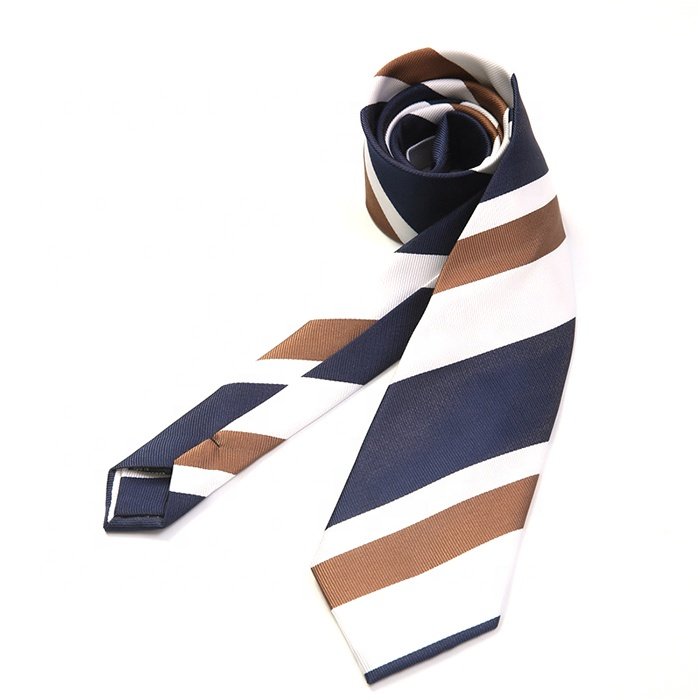 New Arrival Striped Silk Jacquard Tie Fashion Multicolor Mens Neck Tie
