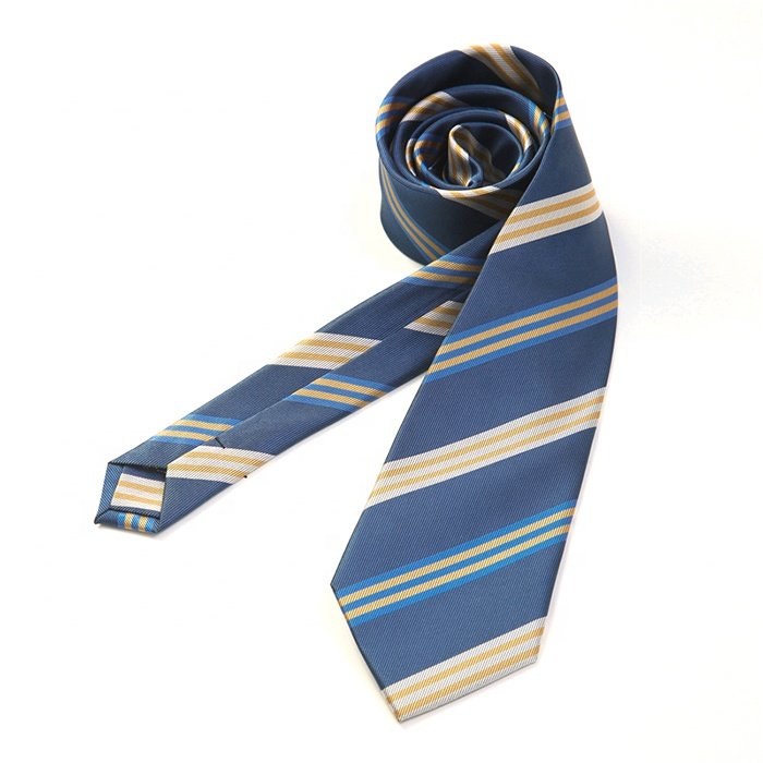 New Arrival Striped Silk Jacquard Tie Fashion Multicolor Mens Neck Tie
