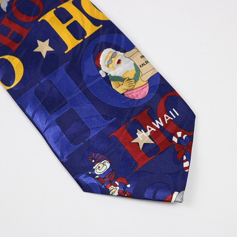 Christmas jk Tie for men New Year Festive atmosphere Creative cartoon carol Snowflake Halloween 10cm hand play