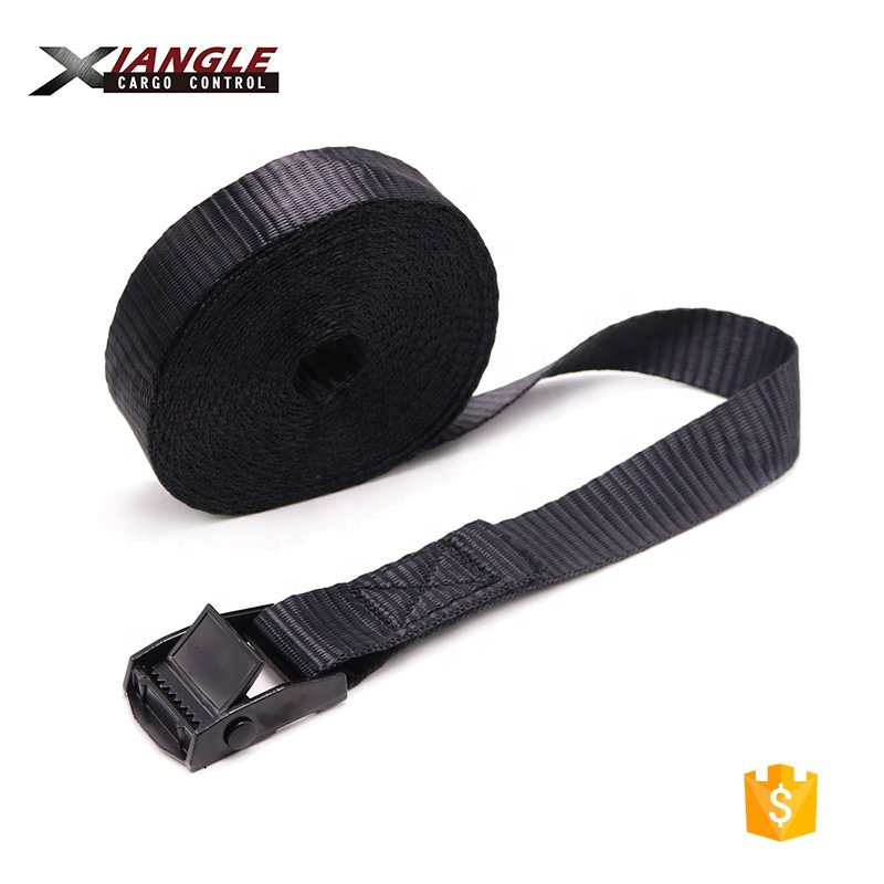 Customizable 1 Inch 25mm 250kgs Cargo Control Lashing Straps Belt Cam Buckle Tie Down with Cam Lock Buckle