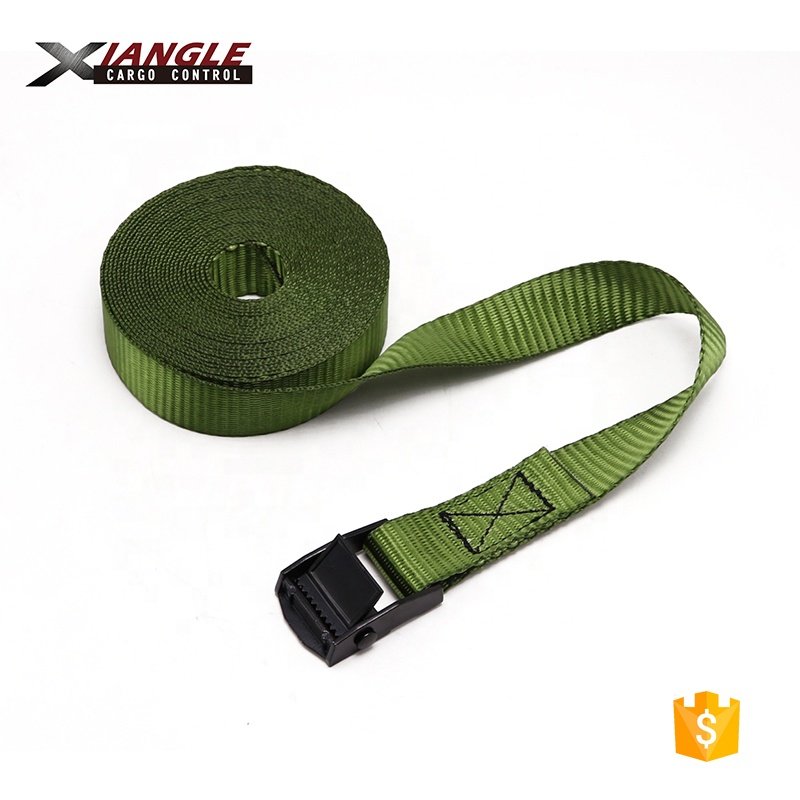 Customizable 1 Inch 25mm 250kgs Cargo Control Lashing Straps Belt Cam Buckle Tie Down with Cam Lock Buckle
