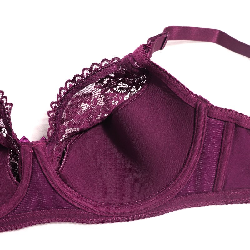 RTS Cotton Lingerie Set Bra and Thong For Women Plus Size Bra set with steel ring Underwear Set