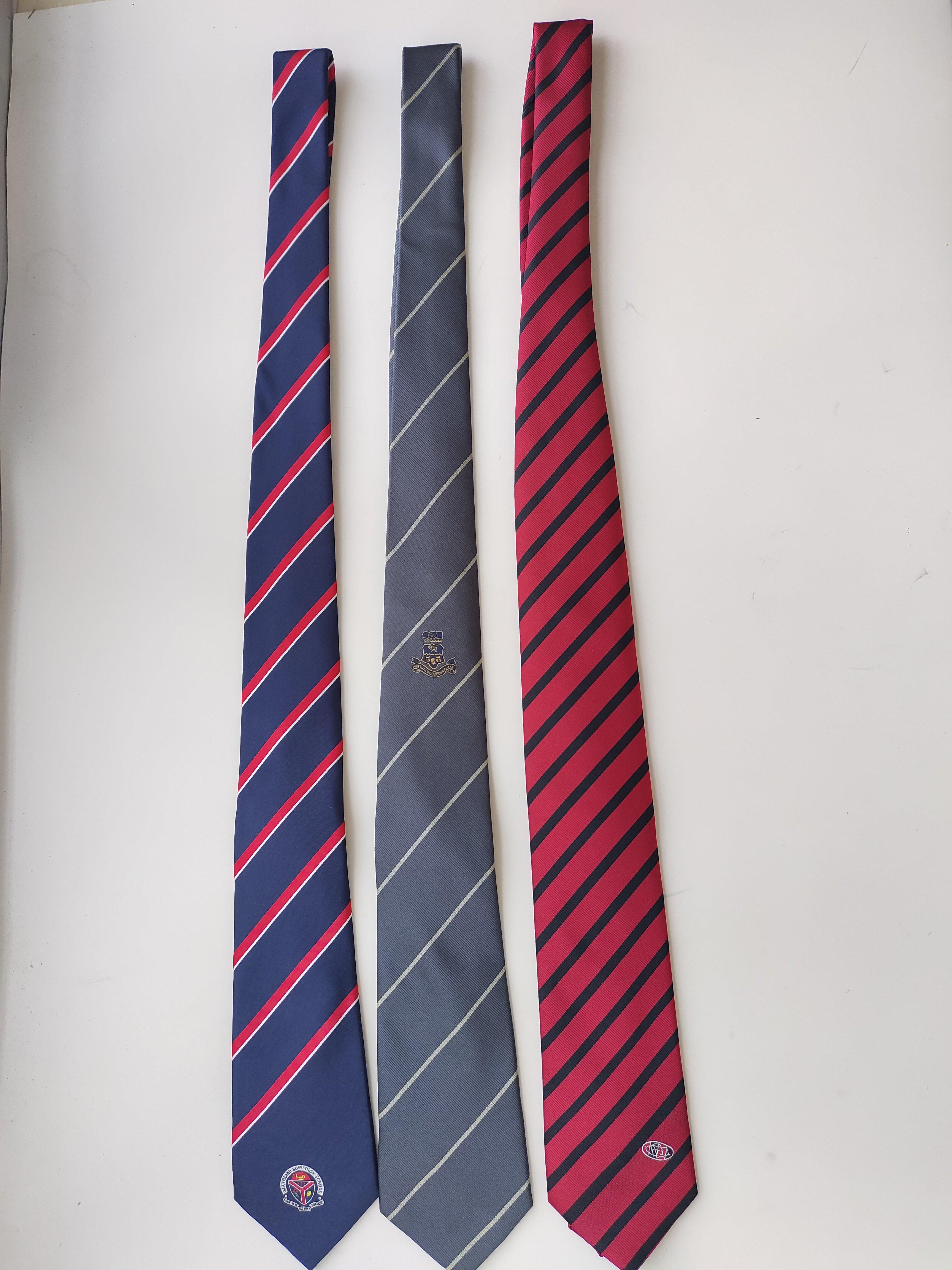 High Quality Colorful Mens Tie Custom LOGO Boys Uniform Neck Tie School Custom Striped Polyester Ties