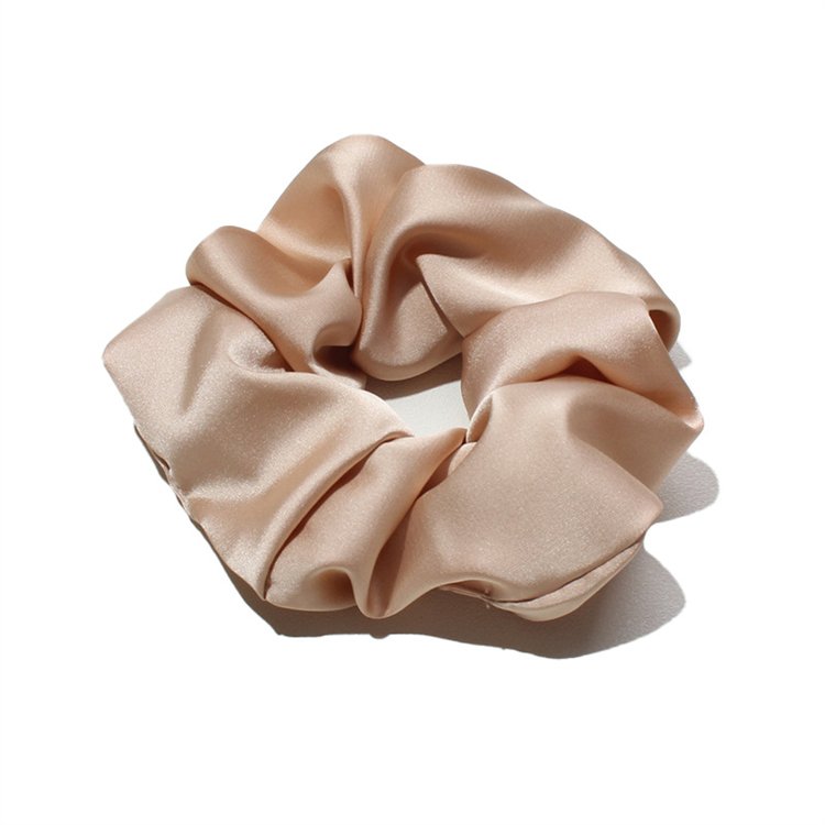 6 colors large 13CM Satin Hair Tie hair ring solid color fashion plate rubber band adult hair accessories ribbon