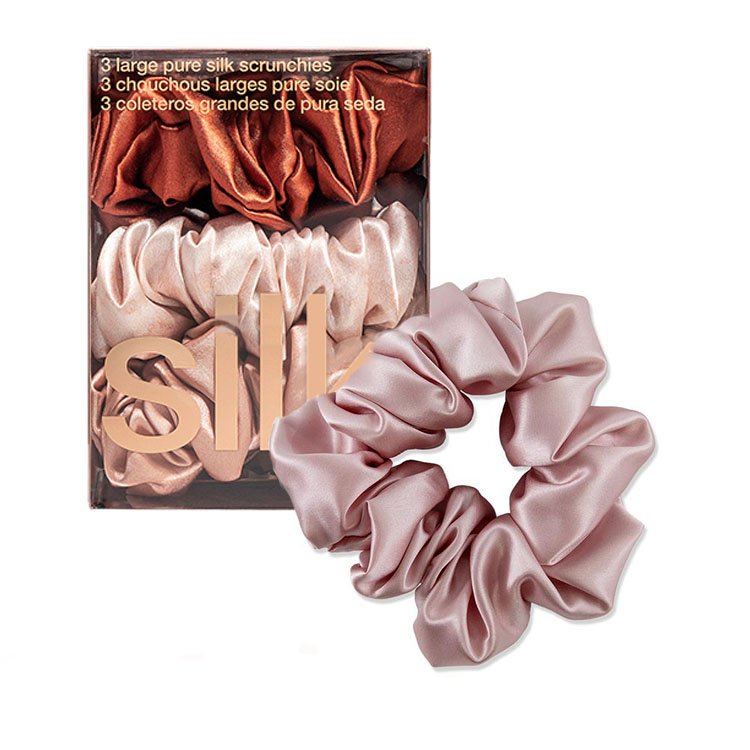 16momme Large Silk Elastic bowknot scrunchie Multi Color 100% pure mulberry Silk bow Scrunchies