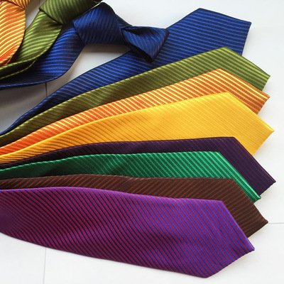 Wholesale stock polyester material 8CM married business men tie