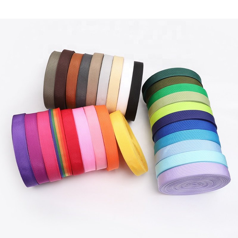 Custom Nylon webbing Pvc Coated Webbing Bag Car Seat Webbing Strap For Ratchet Straps