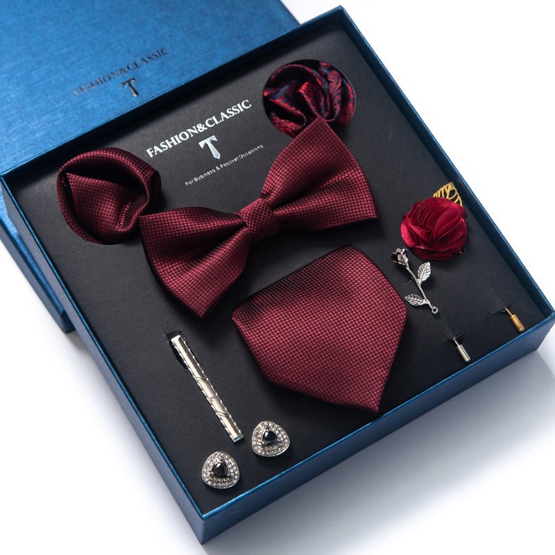 QYWinnel mens watch gift set and fathers day gift tie box high quality beard grooming kit for men gift set