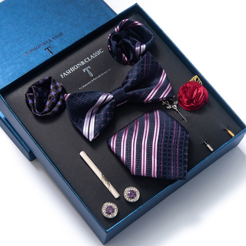 QYWinnel mens watch gift set and fathers day gift tie box high quality beard grooming kit for men gift set
