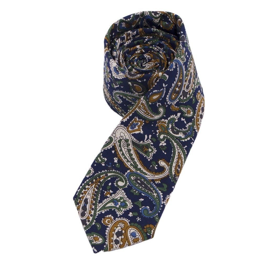 RunLin Factory Wholesale Digital Printing Paisley Floral China Business Premium Cotton Men Ties