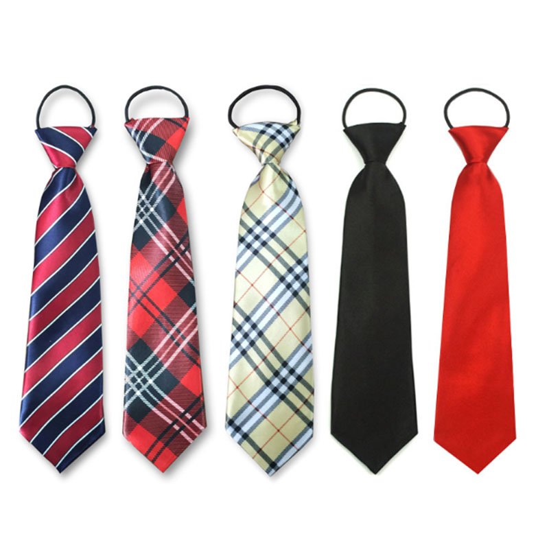 Hight Quality School Logo Fashion Luxury Woven Ties Mens Customized Polyester Necktie