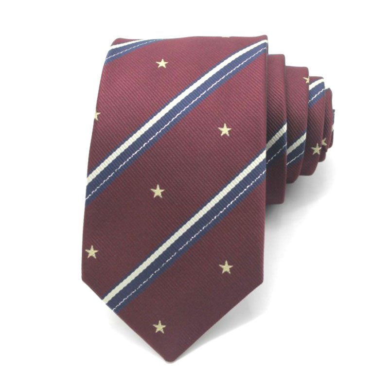 Hight Quality School Logo Fashion Luxury Woven Ties Mens Customized Polyester Necktie