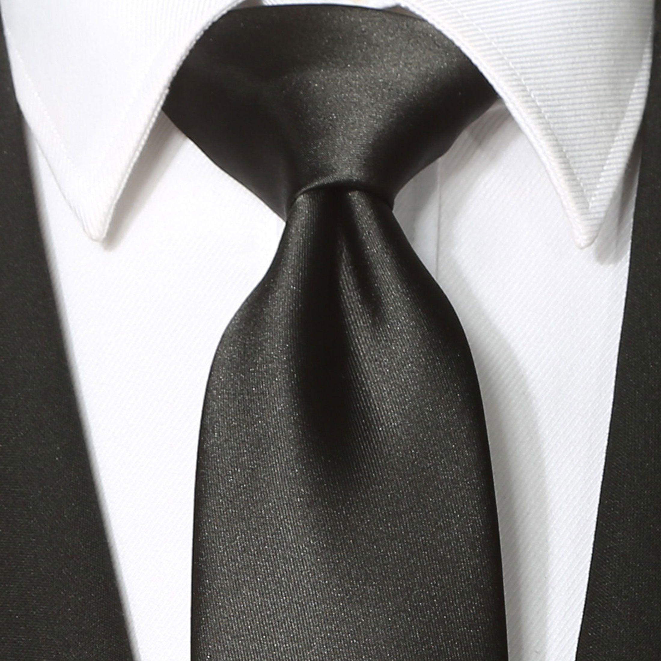 Wholesale Custom Your Logo Cheap Satin Tie Plain Necktie Polyester Wholesale Cheap Neckties Print Neck Ties For Men