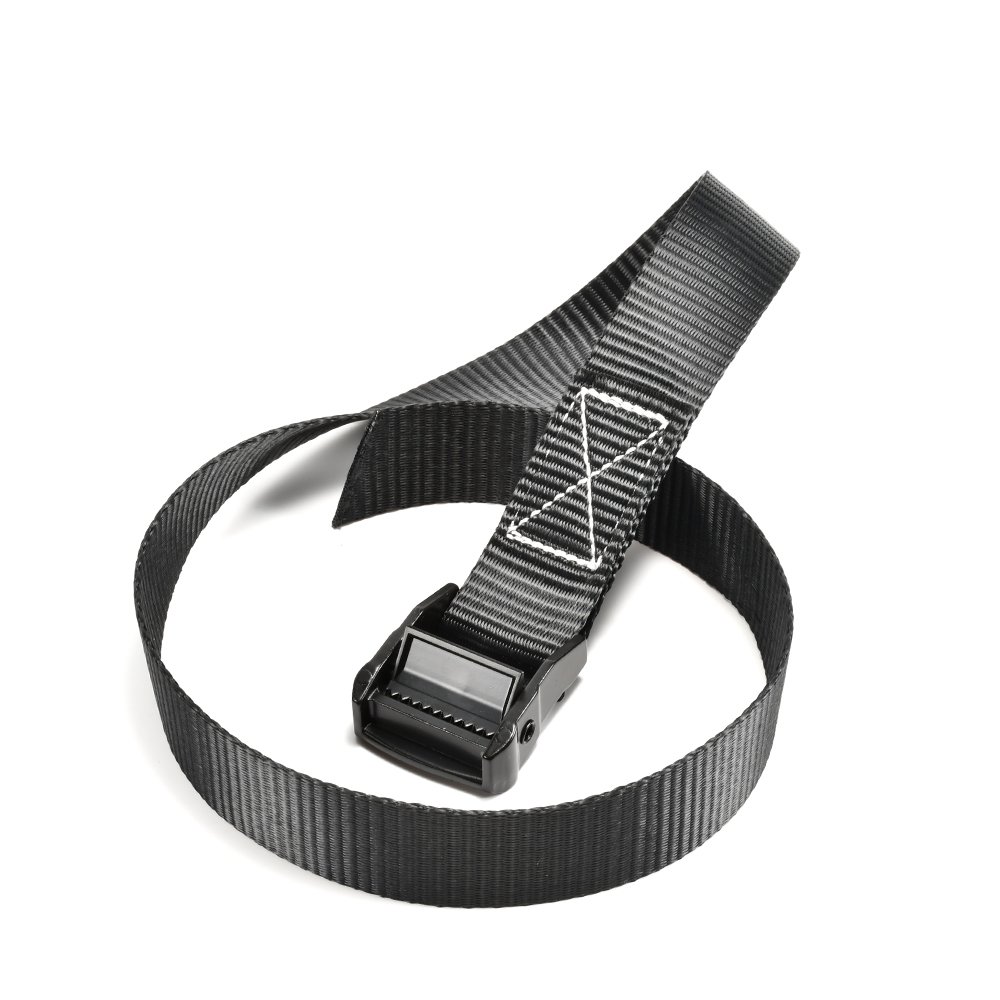 1.5" 38mm 650kg Break Strength Light Aluminum Black E-Coated Quick Cam Lock Buckle Tie Down Strap for Cargo Transport