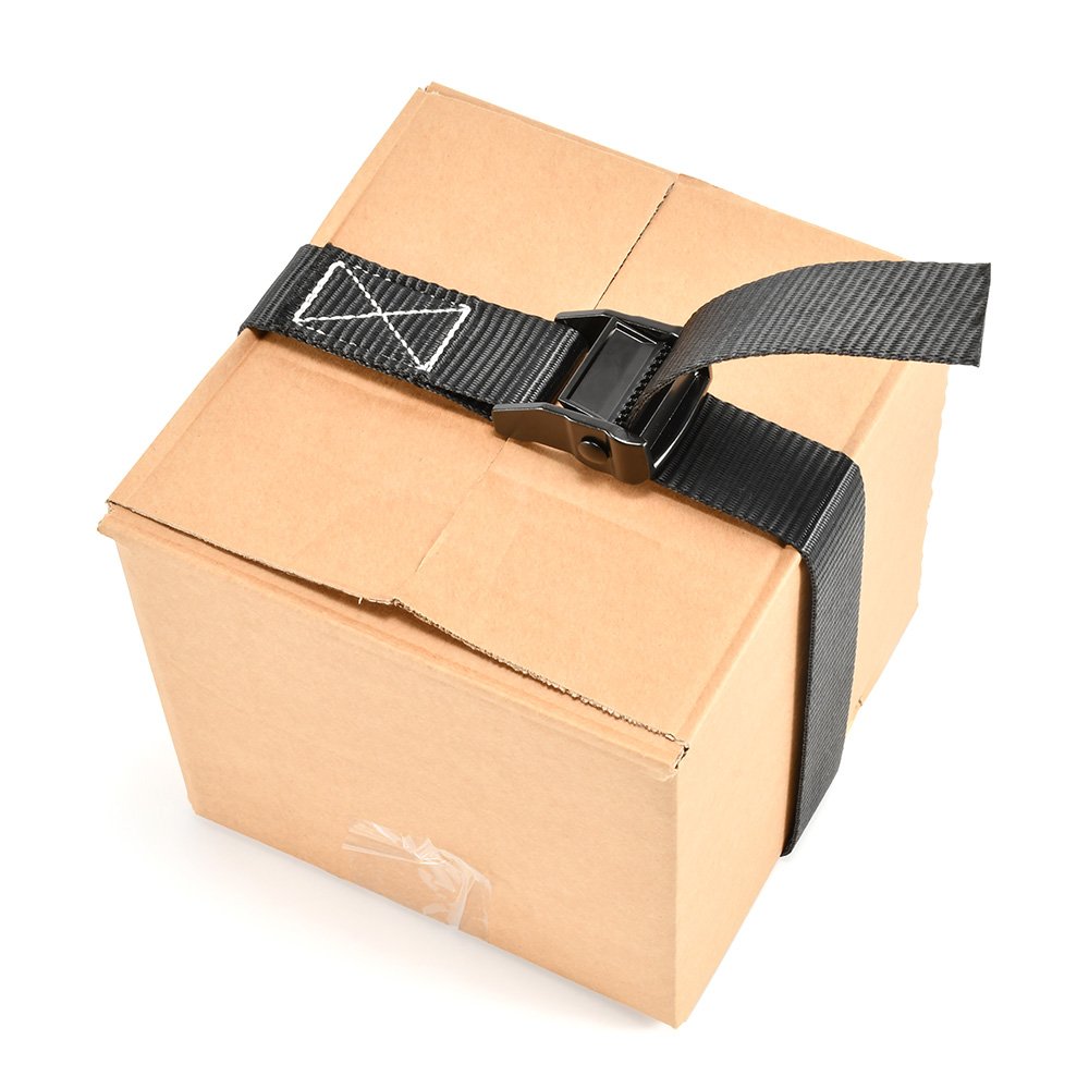 1.5" 38mm 650kg Break Strength Light Aluminum Black E-Coated Quick Cam Lock Buckle Tie Down Strap for Cargo Transport