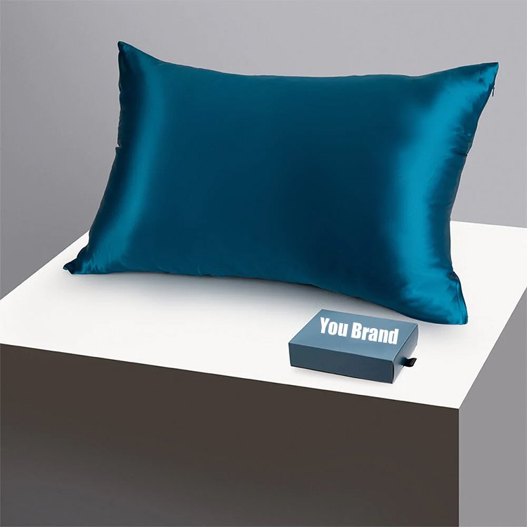 Free sample Factory Price Wholesale Custom box logo label real silk sleep eye masks pillowcase gift set