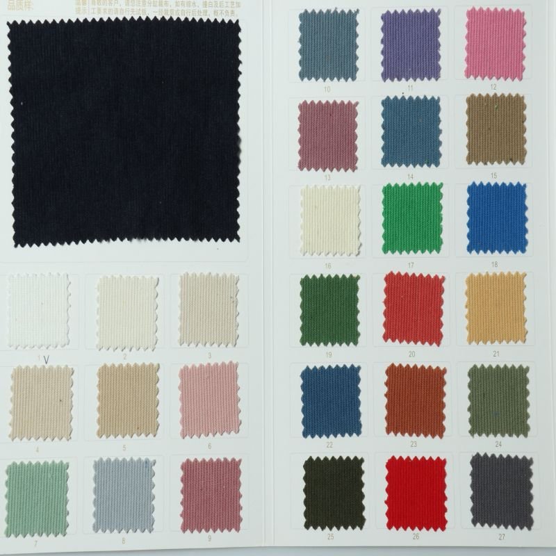Custom Printing 100% Polyester Tie dye Pattern Printed 16Wales Corduroy 220gsm Fabric For Suit Pants Dress Cloth