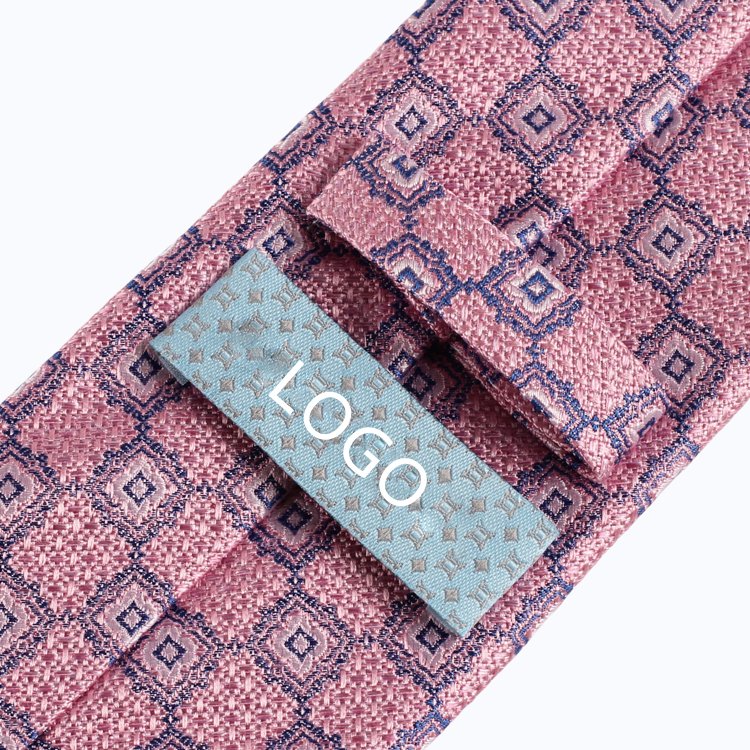 Pink Series Suit Accessories Woven Custom Wholesales Ties High Quality Italian Factory Jacquard Fabric Silk Neckties For Mens