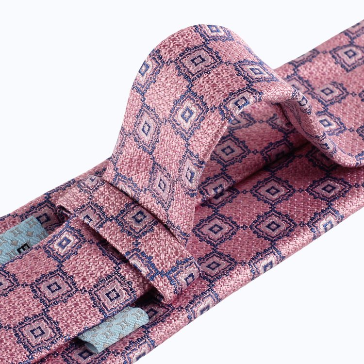Pink Series Suit Accessories Woven Custom Wholesales Ties High Quality Italian Factory Jacquard Fabric Silk Neckties For Mens