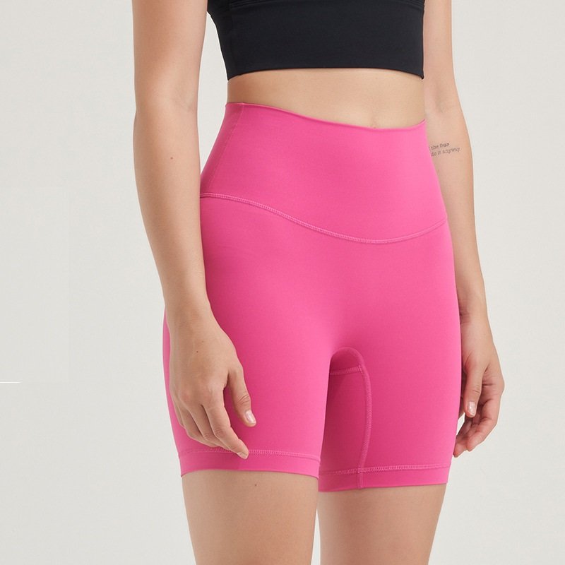 Girls Trendy Solid Activewear Butt Lifting Women Leggings High Waist Gym outfits LOGO Custom Quick Dry Ladies Yoga Shorts