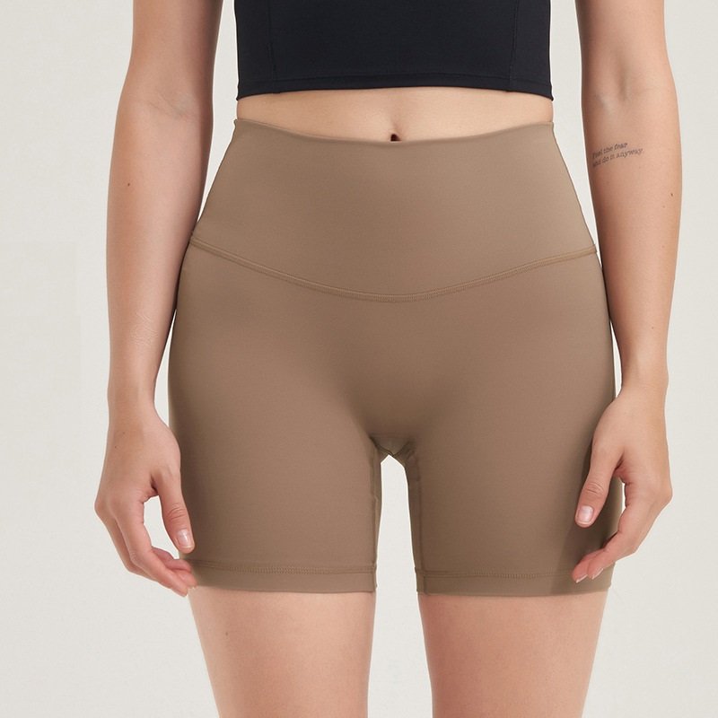 Girls Trendy Solid Activewear Butt Lifting Women Leggings High Waist Gym outfits LOGO Custom Quick Dry Ladies Yoga Shorts