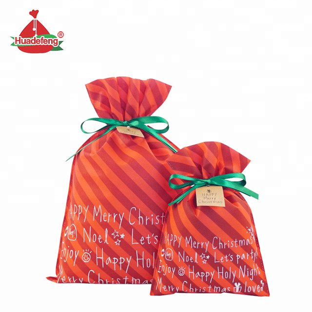 Huadefeng New Hot Sale Christmas Santa Sack Christmas Gift Xmas bag Wholesale In Stock