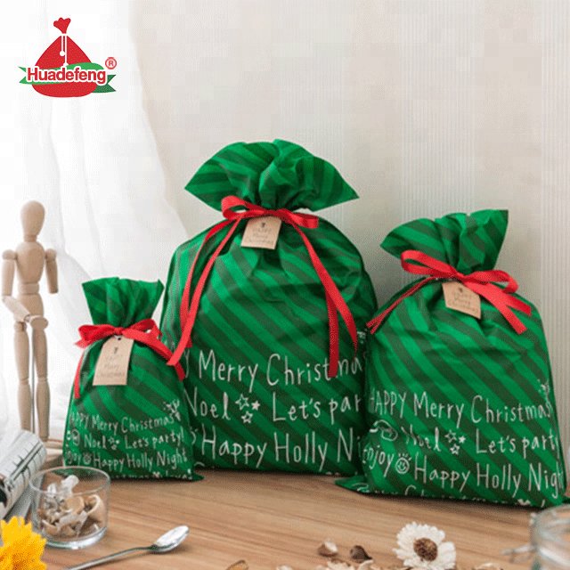 Huadefeng New Hot Sale Christmas Santa Sack Christmas Gift Xmas bag Wholesale In Stock